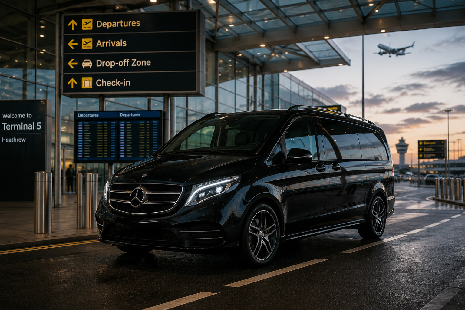 Stress-free airport chauffeur travel